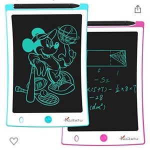 KURATU 2 Pack-8.5 inch Drawing Tablet Pads Reusable LCD Writing Tablet for Kids